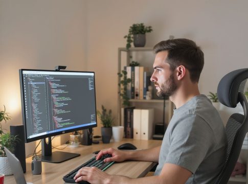 Home office berendezés IT szakembereknek: monitor, billentyűzet és ergonómia